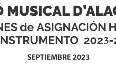 REUNIONS ASSIGNACIÓ HORARIS D’INSTRUMENT CURS 2023/24